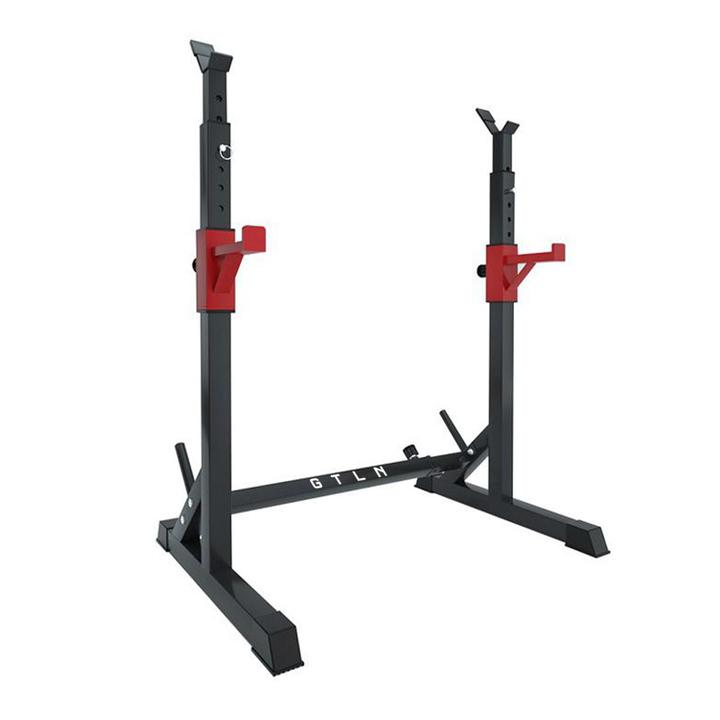 GTLN Squat Rack and Barbell Weight Plate Bundle - Home Starter Pack