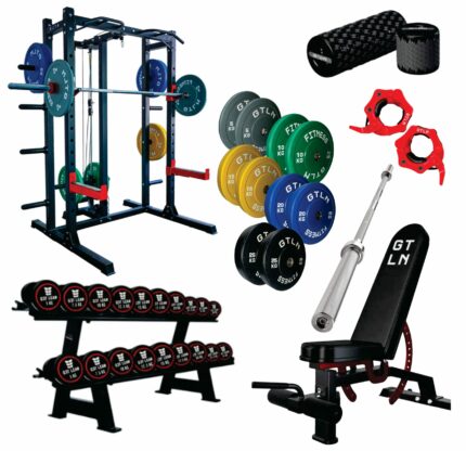GTLN Ultimate V2 Package -  Weight Plates, Half Rack and Accessories
