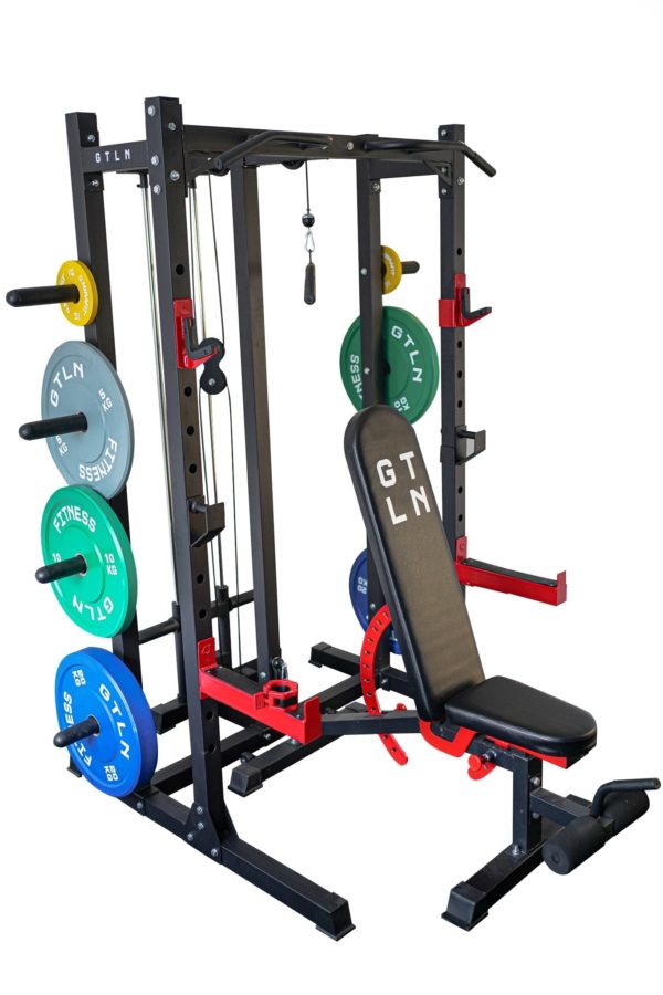 GTLN Ultimate Black SE V2 Package -  Weight Plates, Half Rack and Accessories